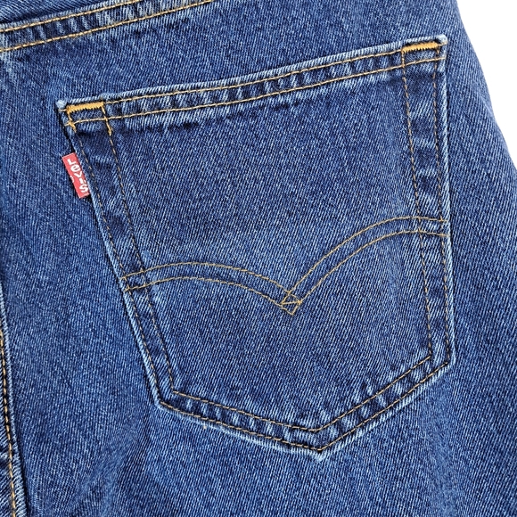 SOLDLevi's 505 Blue Jeans Men Size 32/30 Regular Fit Zipper/Button - Picture 8 of 10